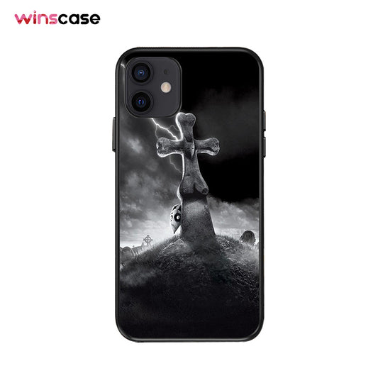 Halloween Series | iPhone Liquid Silicone Painted Soft Case - Cross