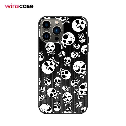 Halloween Series | iPhone Liquid Silicone Painted Soft Case - Skull