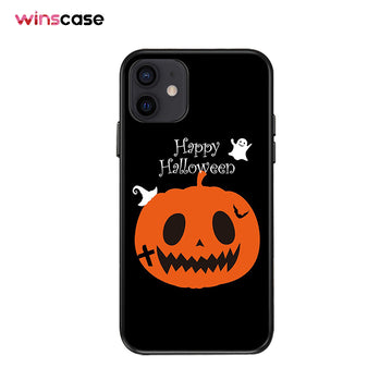 Halloween Series | iPhone Liquid Silicone Painted Soft Case - Devil Pumpkin