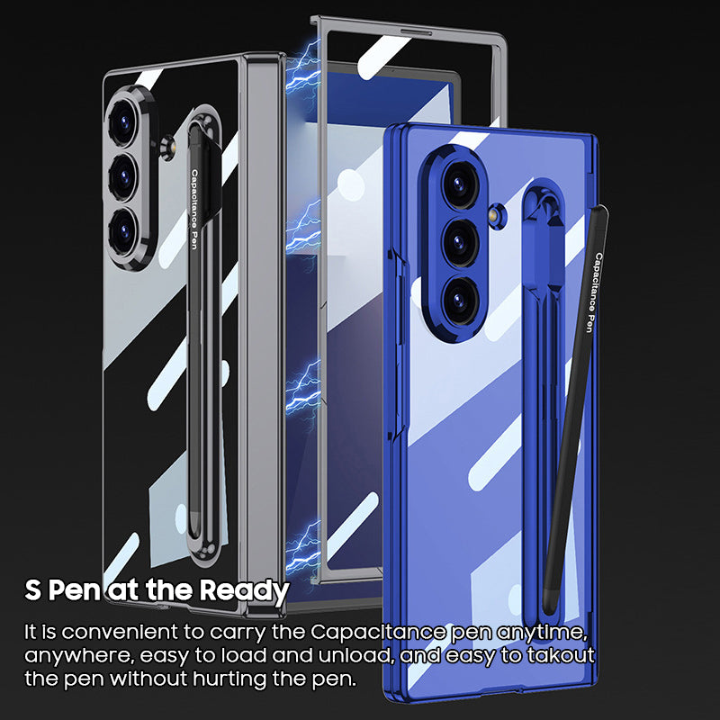 Integrated Pen Slot Transparent Case