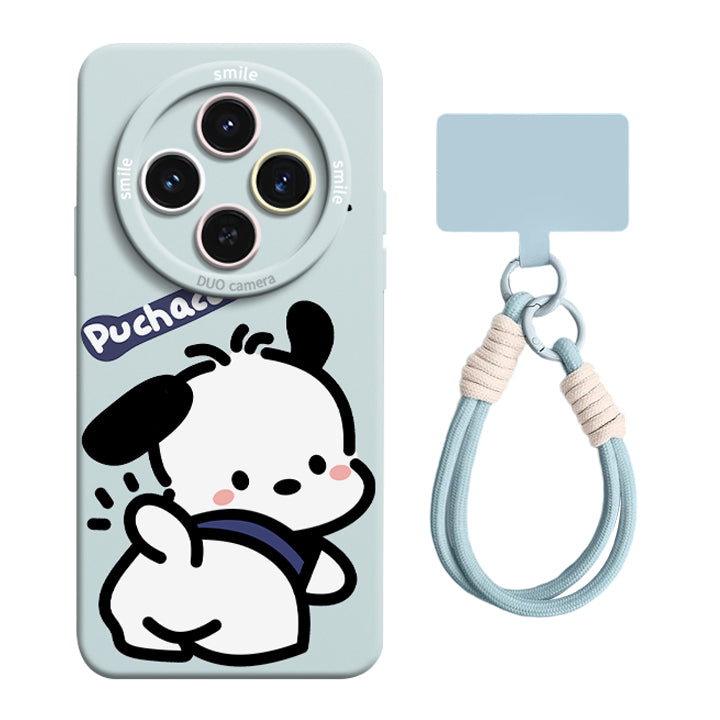 Pochacco Liquid Silicone Lanyard Case