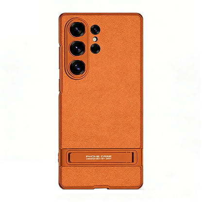 Folding Stand Business Leather Case