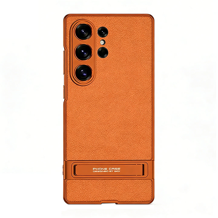 Folding Stand Business Leather Case