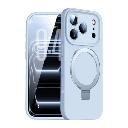 Rotating Bracket Liquid Silicone Case with MagSafe