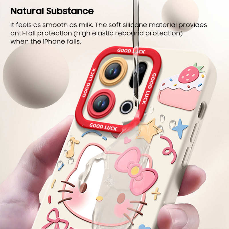 Hello Kitty Liquid Silicone Lanyard Case