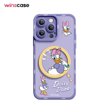 iPhone Mirror Bracket Series |"Disney” Cartoon Silicone Liquid Phone Case