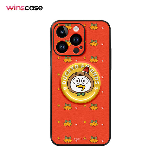 iPhone MagSafe Series | Cartoon Duck Original Design Leather Phone Case