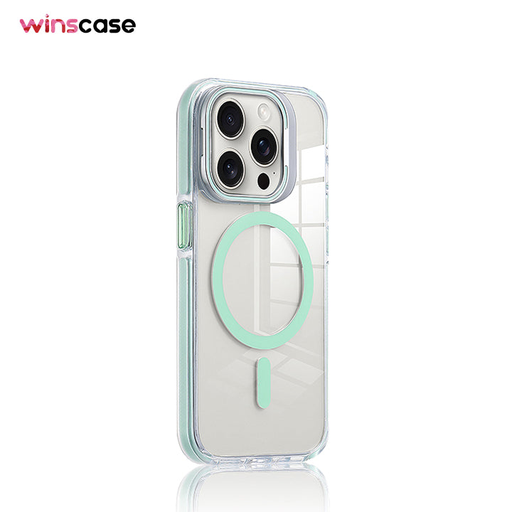 iPhone MagSafe Series | Transparent Phone Case with Lens Holder Design