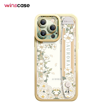 iPhone Series | “Flower Series”  Liquid Silicone Wristband Phone Case
