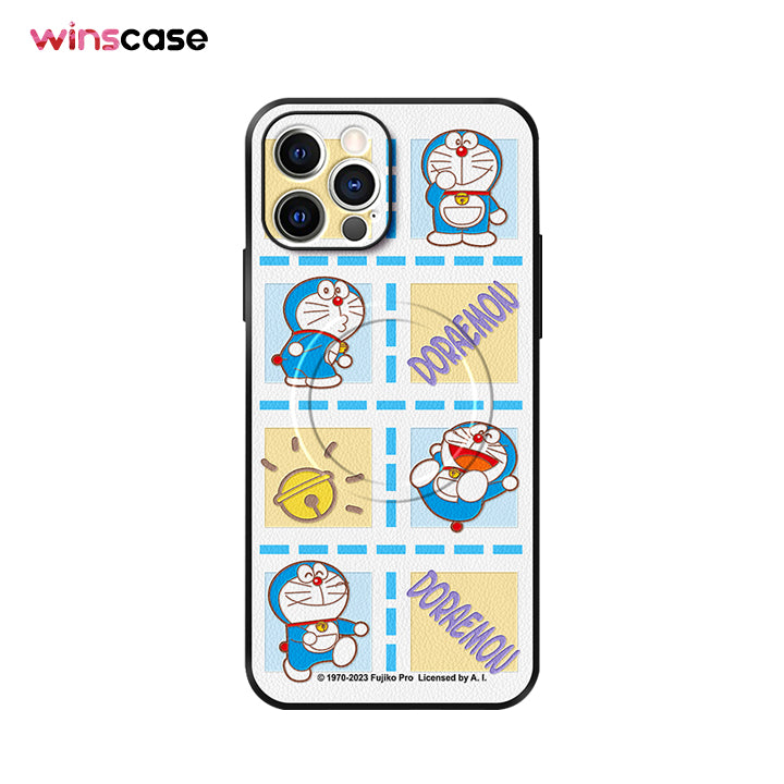 iPhone MagSafe Series | "Doraemon Cartoon" Leather Phone Case