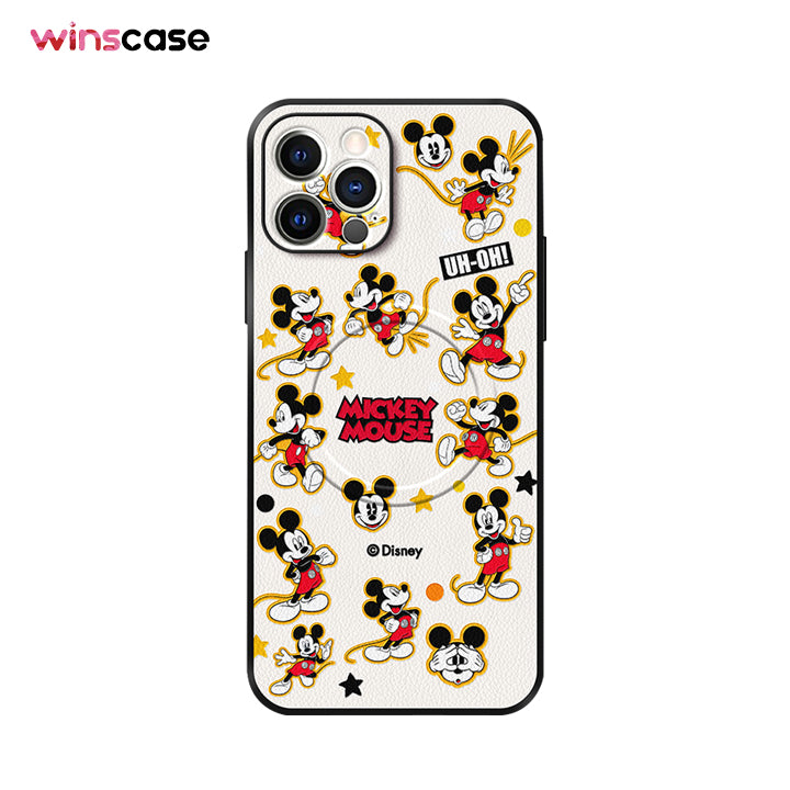 iPhone MagSafe Series | Original Design "Disney" Cartoon Leather Phone Case