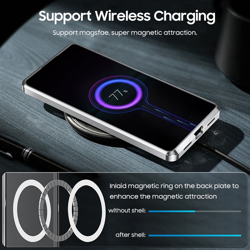 Ultra-thin Metal Glass Case with MagSafe
